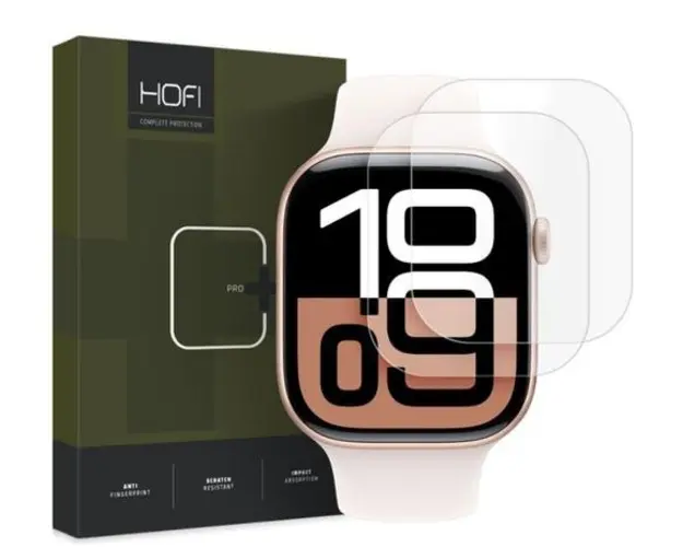 Folie Protectie HOFI HYDROFLEX PRO+ pentru Apple Watch 42mm Series, Set 2 bucati, Plastic