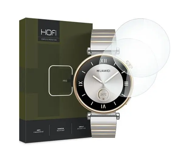 Folie Protectie HOFI PRO+ pentru Huawei Watch GT 4 41mm, Set 2 bucati, Sticla Securizata