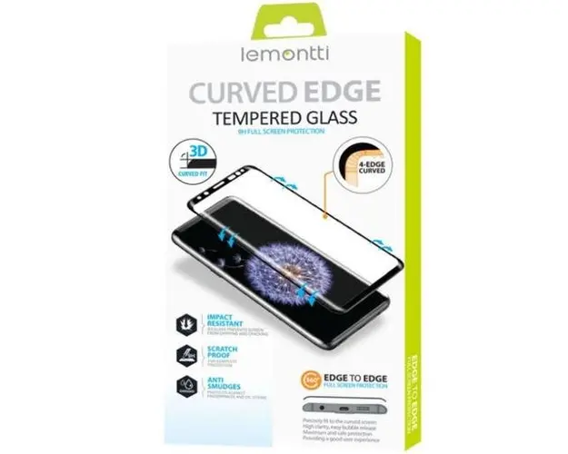 Folie Protectie Lemontti LEMFSCSGS23UN, Sticla Curbata 3D, pentru Samsung Galaxy S23 Ultra