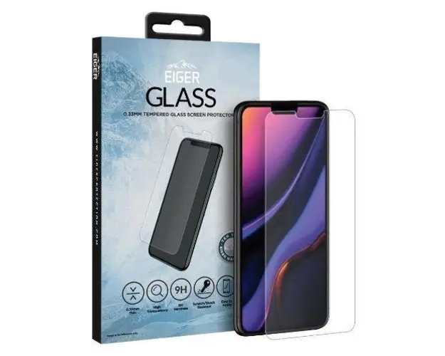 Folie Protectie Sticla Temperata Eiger EGSP00521 pentru Apple iPhone 11 Pro Max, iPhone Xs Max (Transparent)