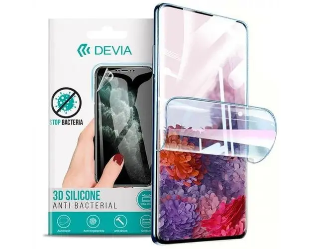 Folie Silicon Devia Antibacterian pentru Huawei Nova 9 (Transparent)