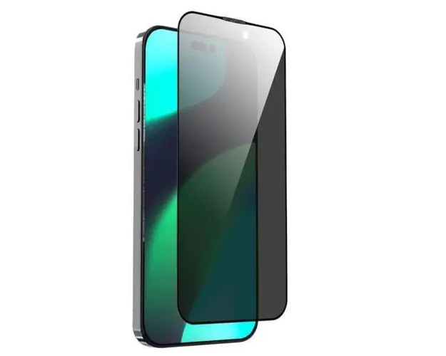 Folie Sticla Devia Van Series Privacy Twice pentru Apple iPhone 14 Plus / Apple iPhone 13 Pro Max (Negru)