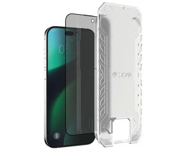 Folie Sticla Devia Van Series Van Series Full Privacy pentru Apple iPhone 14 Plus / Apple iPhone 13 Pro Max (Negru)
