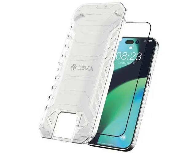 Folie sticla Devia Van series Full Anti-Static pentru Apple iPhone 14 Pro Max (Negru)