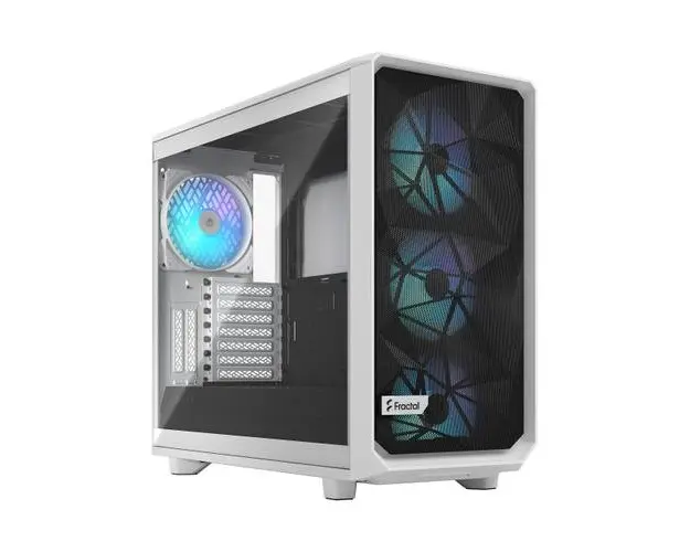 Carcasa Fractal Design Meshify 2 RGB, Middle Tower, fara sursa, ATX (Alb)