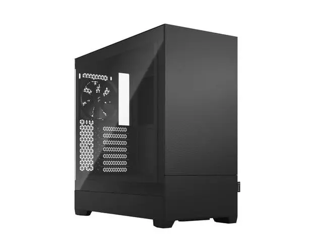 Carcasa Fractal Design Pop Silent Clear, Middle Tower, fara sursa, ATX (Negru)