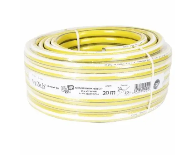 Furtun apa Micul Fermier MF-FA1004-G01, 1/2inch, 20 m, cu insertie