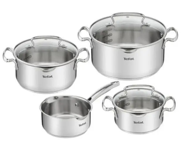 Set oale Tefal Duetto G719S734, 16-24 cm, Inox (Argintiu)