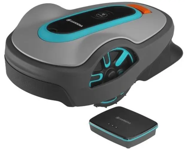 Robot de tuns gazon/iarba Gardena Smart Sileno life, cu tehnologie AI, 750 mp, Bluetooth (Gri)