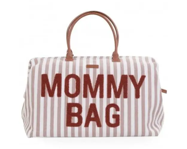 Geanta de infasat Childhome Mommy Bag Nude (Alb)