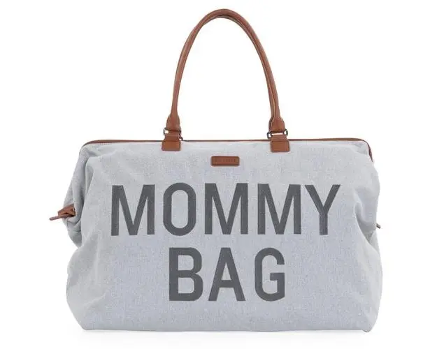 Geanta de infasat Childhome Mommy Bag Panza Oxford Gri