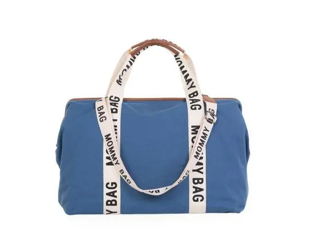 Geanta de infasat Childhome Mommy Bag Signature Indigo