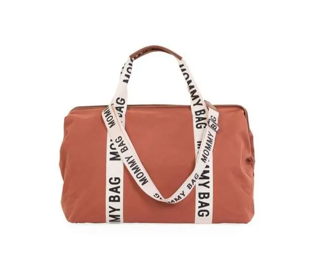 Geanta de infasat Childhome Mommy Bag Signature Ruginiu