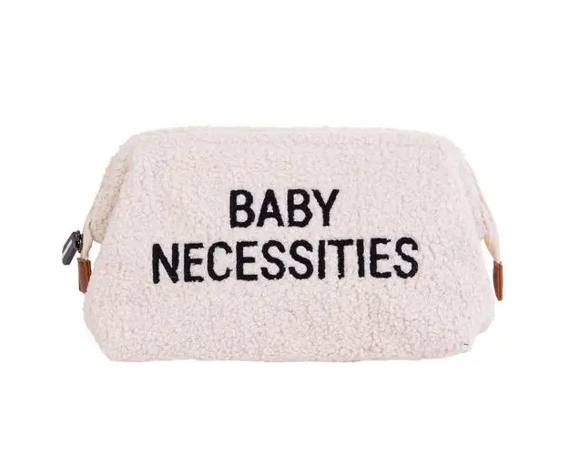 Geanta de toaleta Childhome Baby Necessities Teddy Alb