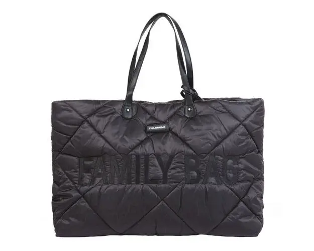 Geanta matlasata Childhome Family Bag Negru