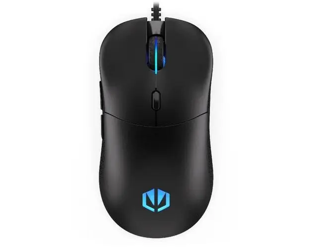 Mouse gaming optic Endorfy Gem Plus, iluminare RGB, Cu fir, USB, 19000 dpi (Negru)