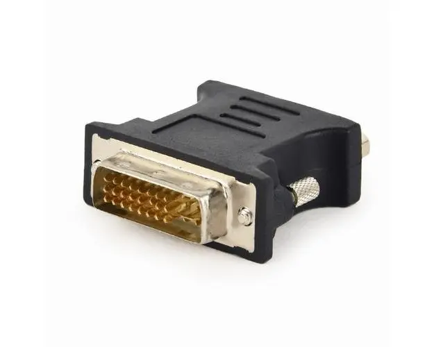 Adaptor Gembrid A-DVI-VGA-BK, DVI-A 24-pin la VGA 15-pin HD (Negru)