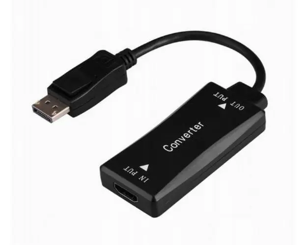 Adaptor HDMI-DisplayPort Gembird A-HDMIF30-DPM-01, Active 4K 30Hz, HDMI 0.15 m (Negru)