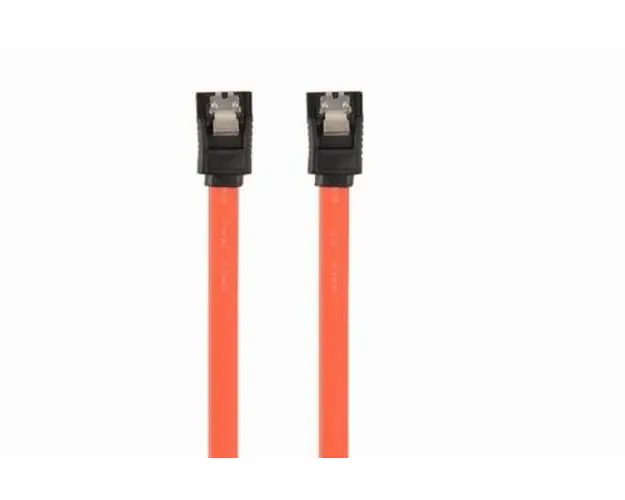 Cablu de date SATA Gembird CC-SATAM-DATA-0.1M, Serial ATA III, 10 cm (Rosu)