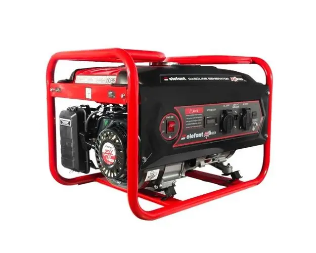 Generator pe benzina Elefant ZH2300, iesire curent 2.3 kW, 6.5 CP, Siguranta de pornire, Indicator de benzina (Negru/Rosu)