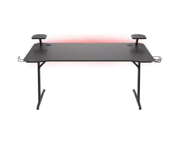 Birou Gaming Genesis Holm 510, iluminare RGB, incarcator wireless (Negru)