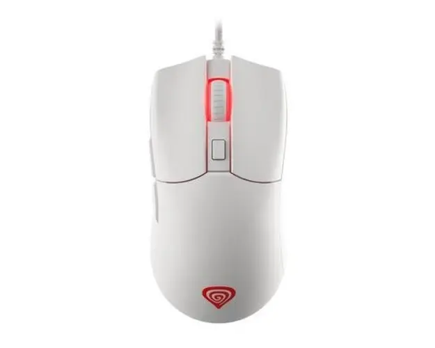 Mouse Gaming Genesis Krypton 750, USB-A, 8000 DPI, Iluminare RGB, 6 butoane programabile, Panouri interschimbabile, Greutate reglabila (Alb)