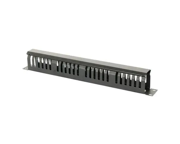Ghidaj patchcord-uri metalic cu capac DATEUP 9801130601, organizator cabluri rack, 1U 