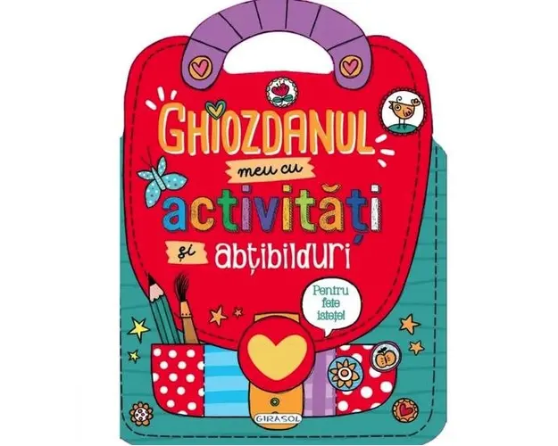 Ghiozdanul meu cu activitati si abtibilduri pentru fete