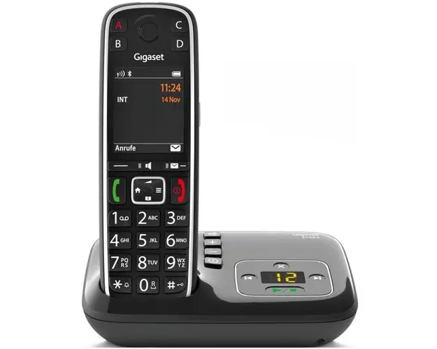 Telefon DECT fara fir Gigaset E720 A, Bluetooth, Hands Free (Negru)