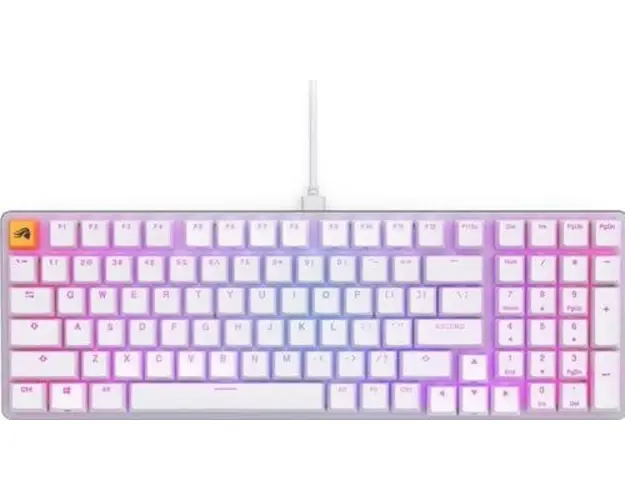 Tastatura mecanica gaming Glorious GMMK 2 Full size, Fully Assembled (Alb)