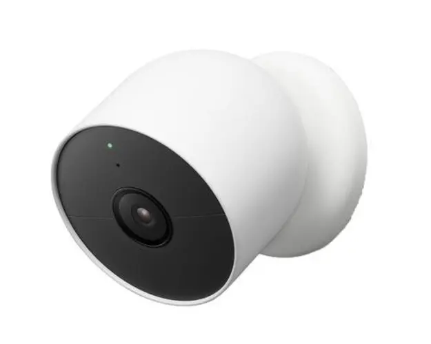 Camera de supraveghere Google Nest Cam, Bluetooth, Full HD, 2Mpx, Night Vision, Google Assistant, IP54 (Alb/Negru)