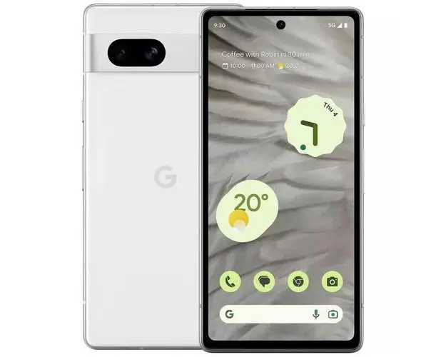 Telefon Mobil Google Pixel 7a, Procesor Google Tensor G2 Octa-Core, AMOLED Capacitive Touchscreen 6.1inch, 8GB RAM, 128GB Flash, Camera Duala 63+13MP, Wi-Fi, 5G, Android (Alb)