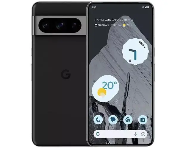 Telefon Mobil Google Pixel 8 Pro, Procesor Google Tensor G3 Nona-core, LTPO OLED Capacitive Touchscreen 6.7inch, 12GB RAM, 128GB Flash, Camera Tripla 50+48+48MP, Wi-Fi, 5G, Dual SIM, Android (Negru)