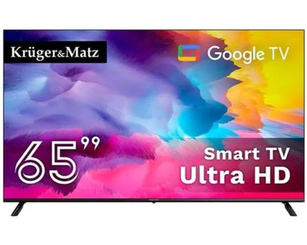Televizor LED Kruger&Matz 165 cm (65inch) KM0265UHD-SA, Ultra HD 4K, Smart TV, WiFi, CI+