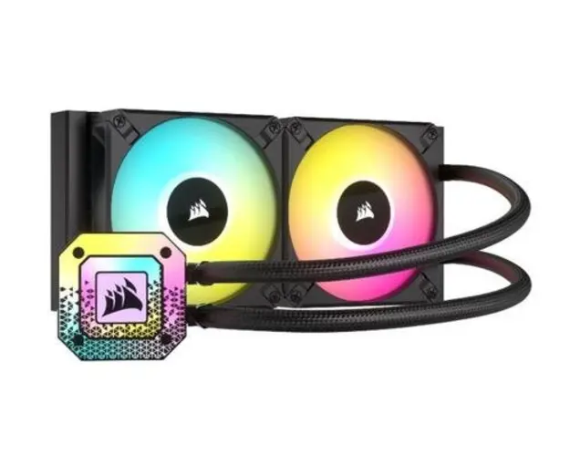 Cooler CPU Corsair H100i ELITE CAPELLIX XT, 2 x 120mm, iluminare RGB