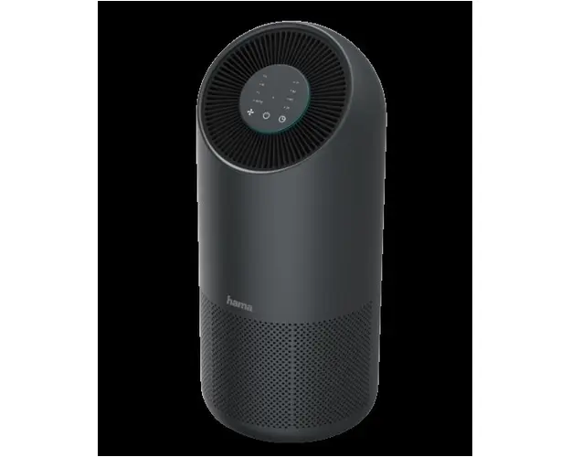 Purificator de aer Hama Smart, Filtru HEPA 13, 250 mc/h, 45 W, WiFi, Recomandat pentru incaperi de pana la 65 mp (Negru)