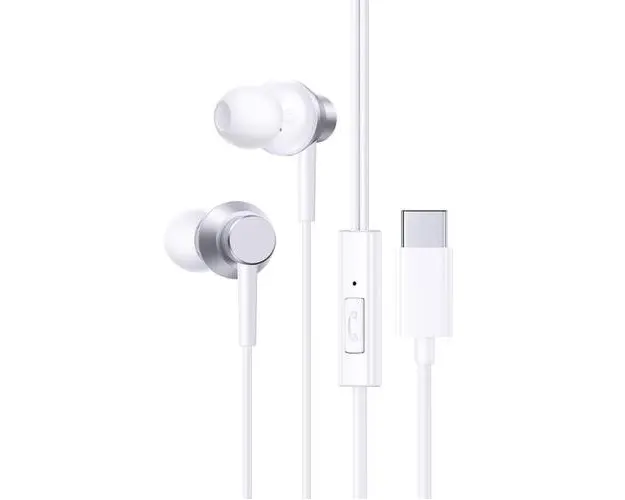 Casti Stereo Baseus Encok CZ11, USB Type-C, Microfon (Alb)