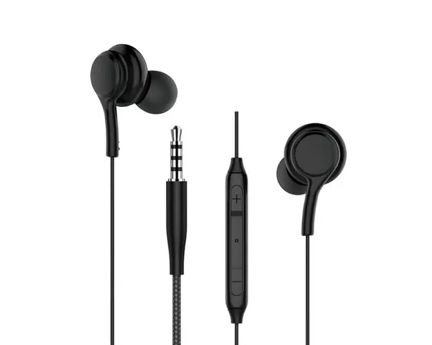 Casti Stereo WiWu EB310, Jack 3.5mm, Microfon, Control volum (Negru)