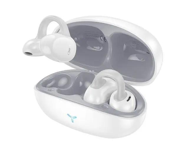 Casti True Wireless HOCO EW57, Microfon, Bluetooth (Alb)