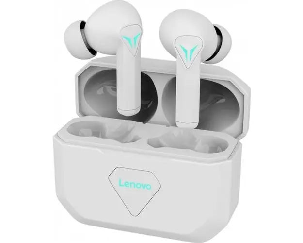 Casti True Wireless Lenovo LivePods GM6, Bluetooth, Microfon (Alb)