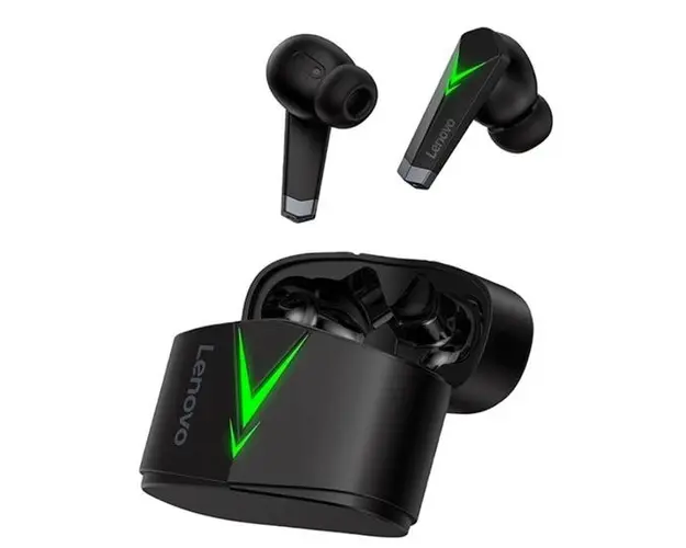 Casti True Wireless Lenovo LP6, Bluetooth, Microfon (Negru)