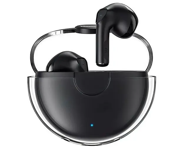 Casti True Wireless Lenovo LP80, Bluetooth, SinglePoint, Microfon (Negru)
