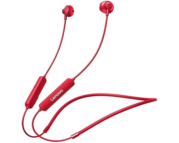 Casti Alergare Lenovo SH1, Bluetooth A2DP, Microfon (Rosu)