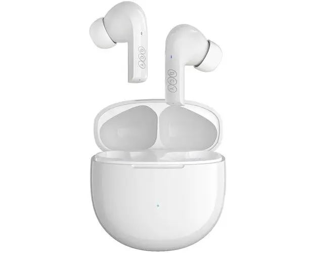 Casti True Wireless QCY T18, Bluetooth (Alb)