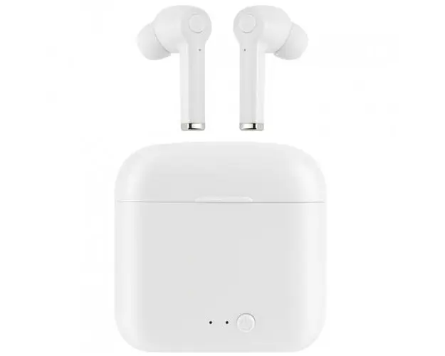 Casti True Wireless Setty ECA-01, Bluetooth, Microfon (Alb)