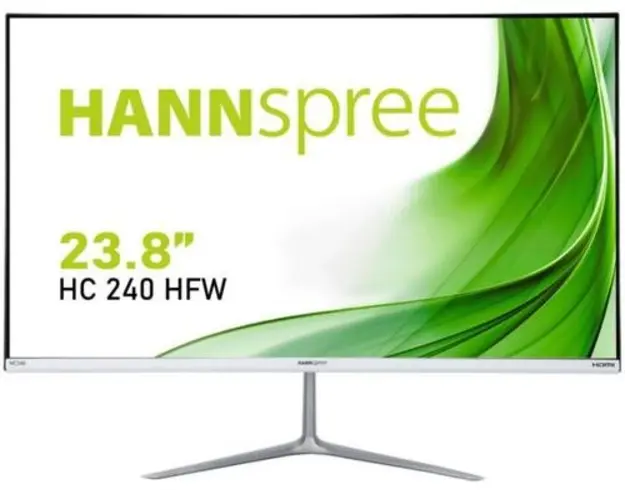 Monitor ADS LED Hannspree 23.8inch HC240HFW, Full HD (1920 x 1080), VGA, HDMI, Boxe (Alb)
