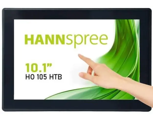 Monitor Portabil TFT LED Hannspree 10.1inch HO105HTB, WXGA (1280 x 800), VGA, HDMI, Touchscreen (Negru) 