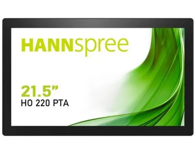 Monitor VA LED Hannspree 21.5inch HO220PTA, Full HD (1920 x 1080), VGA, HDMI, DisplayPort, Boxe, Touchscreen (Negru)