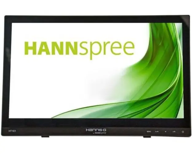 Monitor TFT LED Hannspree 15.6inch HT161HNB, HD Ready (1366 x 768), VGA, HDMI, Touchscreen, Boxe (Negru)