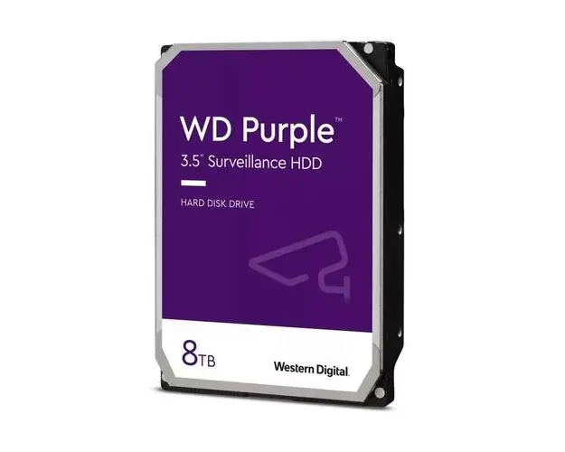 HDD Western Digital Purple, 8TB, CMR, SATA III, 5640 rpm, 256 MB, 3.5inch